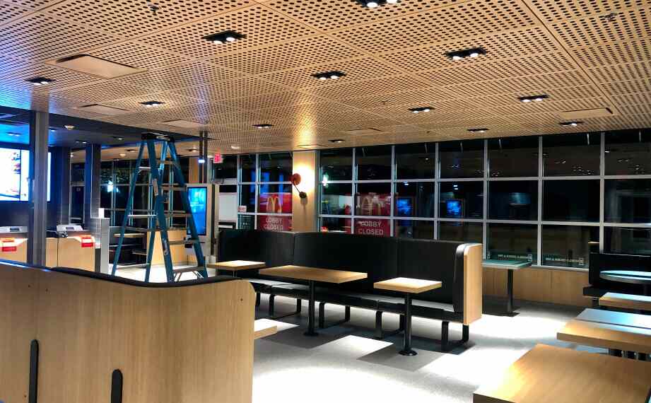 Wire to Wire LLC electric worksite mcdonald's interior